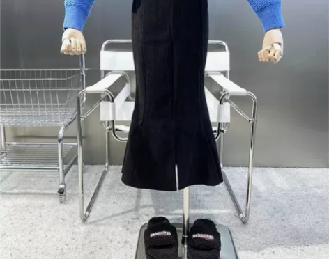 2023早春高腰显瘦一步包臀鱼尾裙气质中长...