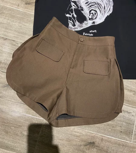 短裤女秋新款爆款潮ins高腰外穿显瘦时尚a...