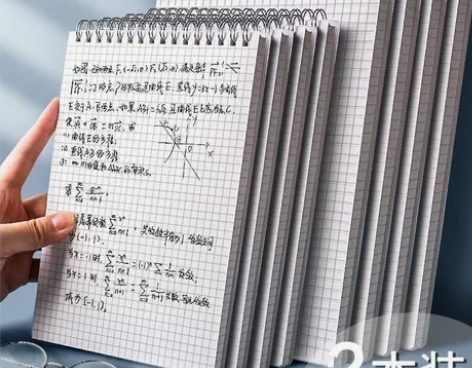 B5上翻笔记本子学生用线圈本A5网格横线空...