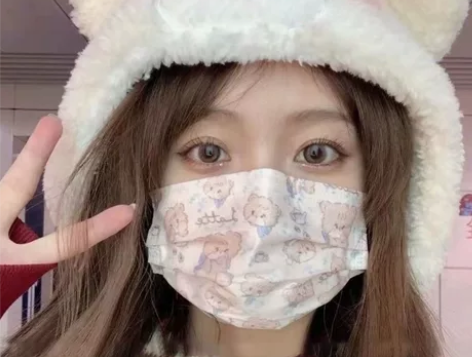 可爱腮红小熊帽子小熊球球帽加厚保暖防风针织...