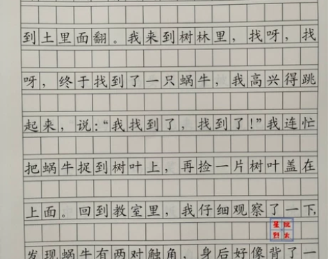 小学低年级一二年级人教版作文格楷书字帖优秀...
