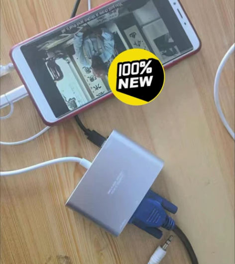 手机投屏电视高清 视频线安卓手机连接vga...