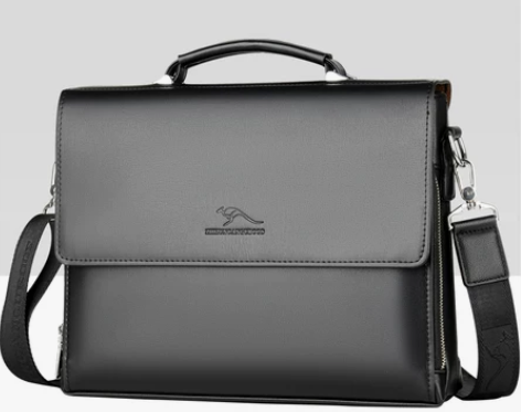 慕知秋  2022新款黑色男士单肩斜挎手提...