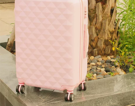 韩国钻石粉ABS可爱拉杆箱旅行箱万向轮行李...