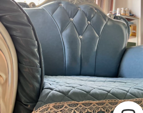 见钱就卖!!!!! 欧式真皮实木雕花沙发九...