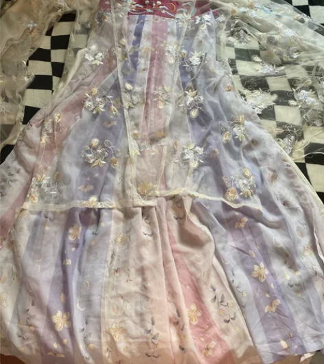 【樱洛】茗月萱齐胸襦裙套装汉服女刺绣正品春...