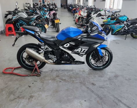 新到20年9月上牌国产双缸大牛摩托车跑车，...