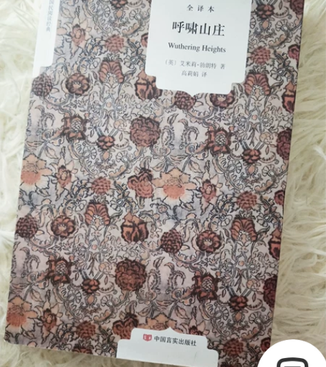 呼啸山庄，中文版，之前上海买的，一直没看完...
