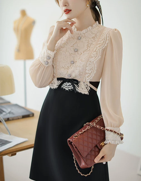 En轻奢定制 MISS MIU早春复古醋酸...