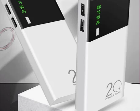 迷你自带线快充20000毫安充电宝大容量苹...