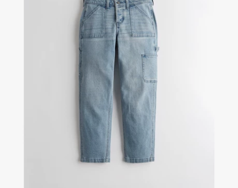 Hollister秋季时尚低腰男友风牛仔裤...