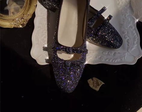 暮四 亮闪闪bulingbuling拼色气...