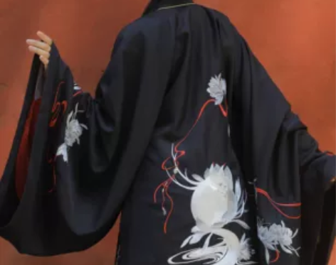 ?兰若庭 汉服 乘黄 明制 披风 绣花 大...
