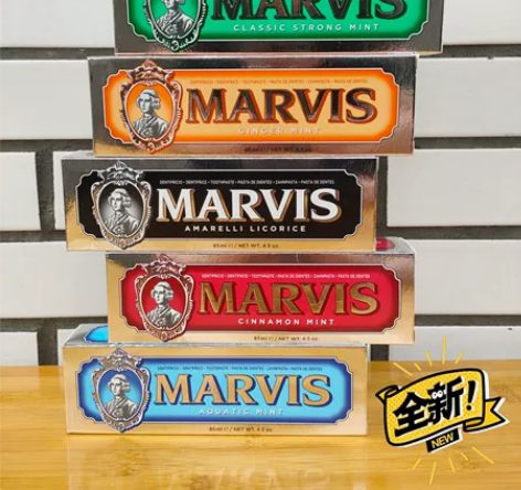 MARVIS玛尔仕 冷感亮白薄荷牙膏85m...