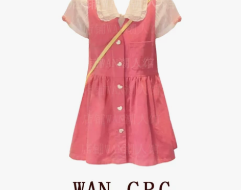 牛仔背带裙小个子夏季2022新款甜美减龄粉...