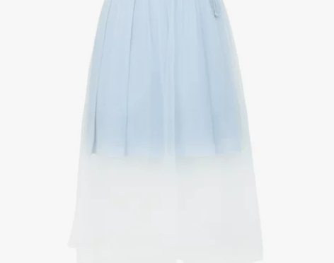 原创森女部落古风a字裙网纱裙高腰学生百褶裙...