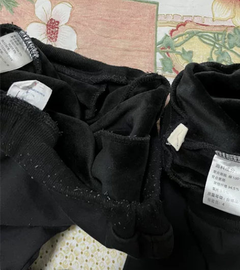 男士抓绒束脚休闲裤  黑色两条打包处理 入...