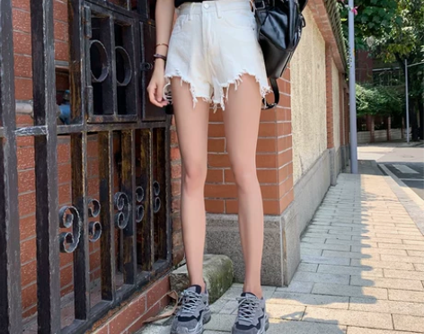 牛仔短裤女夏新款韩版chic宽松显瘦阔腿高...