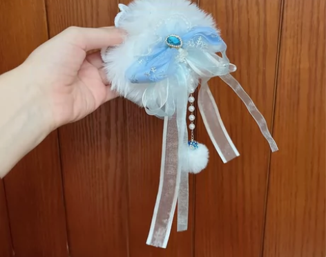 艾莎公主Lolita发饰礼帽花丸发丸，14...
