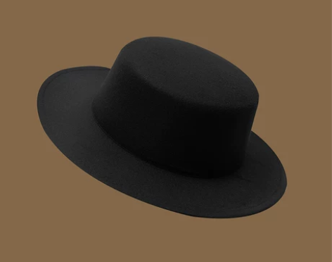 GD潮流休闲黑色明星同款礼帽复古绅士英伦风...