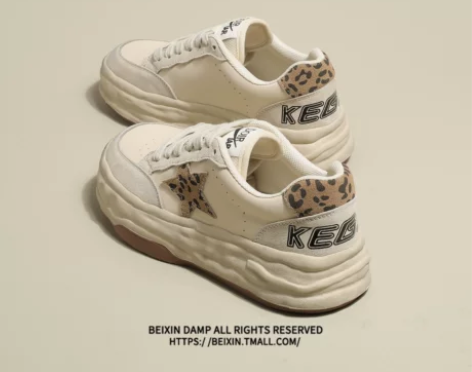 星星小脏鞋女2021新款春秋百搭厚底运动休...