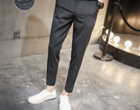 春夏季男士休闲裤 小脚9分裤子韩版潮流修身...
