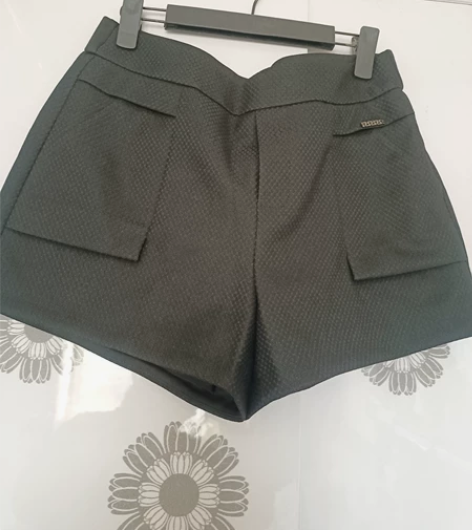 春季新款高腰宽松气质不对称通勤休闲短裤女|...