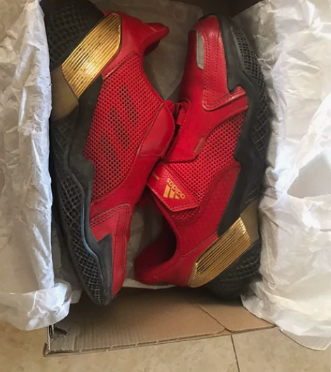 阿迪的运动鞋，是孩子本命年买的，穿了两次就...