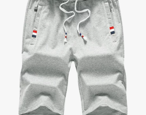 2条]短裤男裤子纯棉5五分裤休闲裤夏天运动...