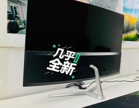32寸泰坦无边框显示器1800R曲面屏超薄...