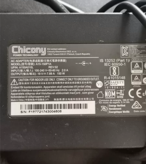 二手拆机神舟战神chicony群光150w...