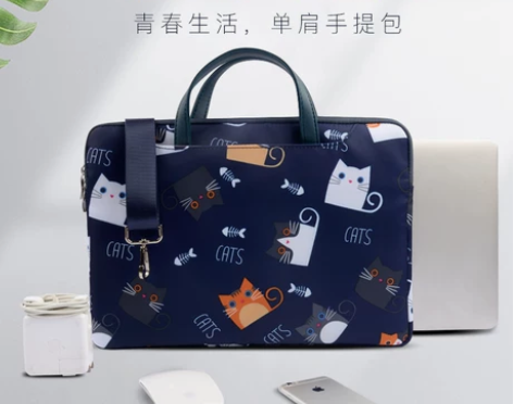 魅橘卡通猫适用苹果惠普荣耀戴尔小米笔记本1...