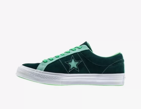 匡威one star Green Whit...