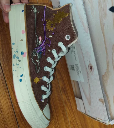 匡威高帮42.5码，自定义9新，350好价...