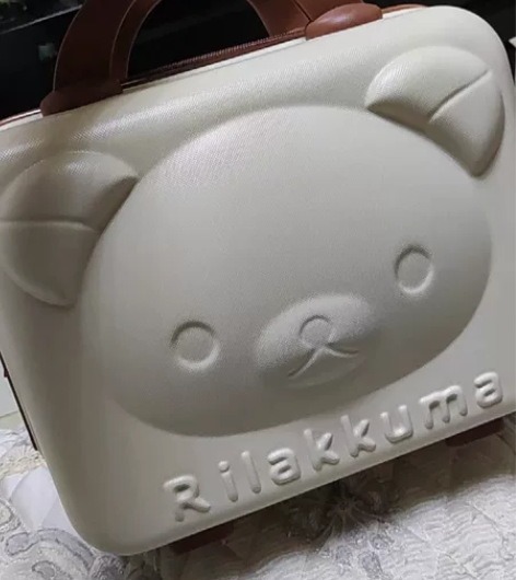 小熊化妆箱伴手礼14寸手提行李箱带锁密码箱...