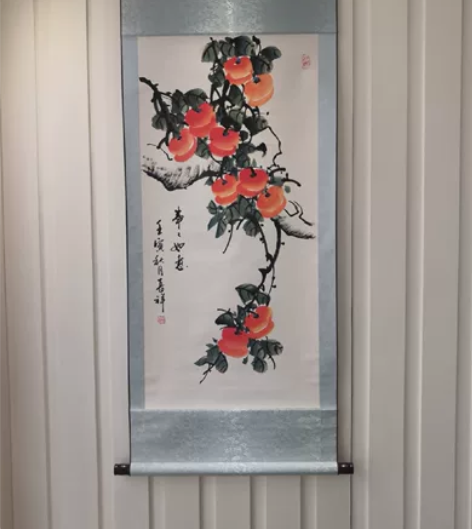 杜长祥作品：事事如意。立轴。 杜长祥，男，...