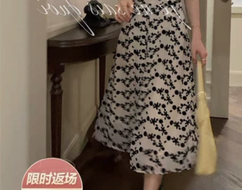 夏季法式气质极简风连衣裙小个子盐系穿搭可咸...