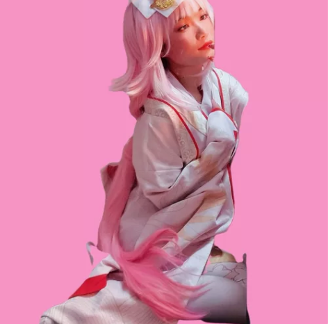 初兽猫家八重樱无垢莲华COS服M码 全套衣...