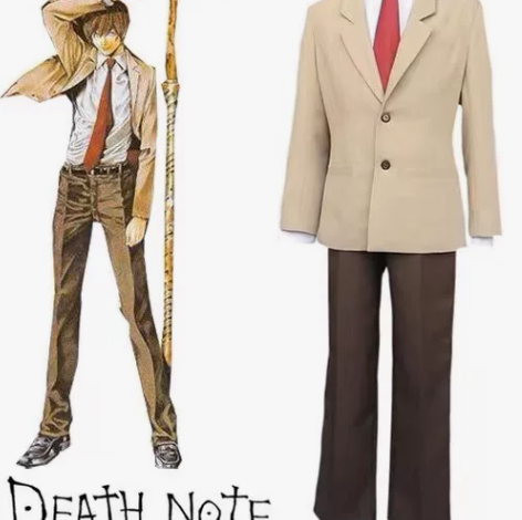 死亡笔记夜神月cos 有苹果 无鞋和笔记月...