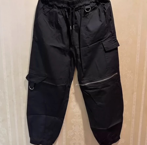 休闲裤 裤子的拉链可以拉开很酷女士裤子服装...