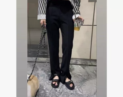 HEYGIRL黑哥 大长腿设计感高腰显瘦个...