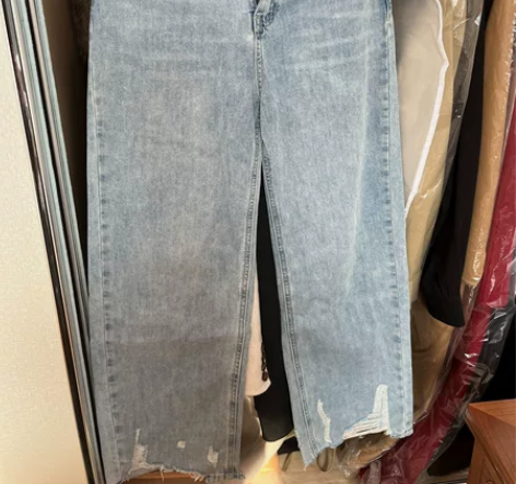 阔腿牛仔裤 M码 适合100斤以内的穿主页...