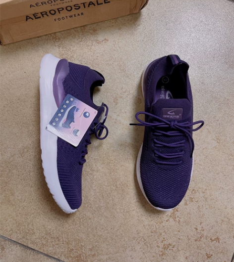 40码老人鞋飞织运动轻跑鞋健步鞋舒适一脚蹬...