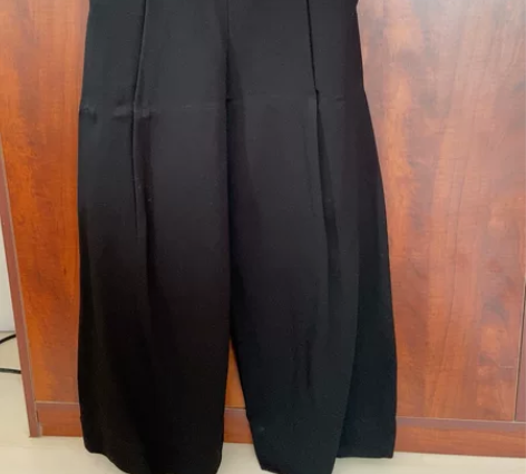 Causeyin春秋季百搭黑色阔腿裤 裤型...