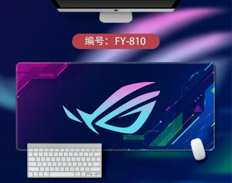ROG败家之眼鼠标垫超大号定制加厚锁边防滑...