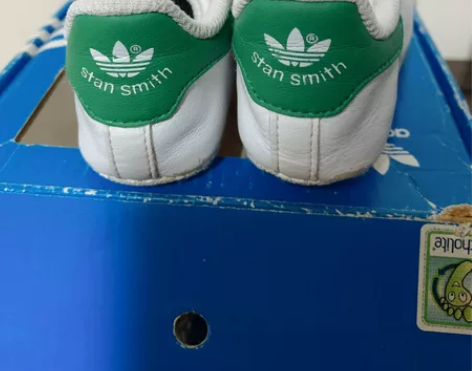 adidas绿尾红尾婴儿软底鞋 帮面材质：...