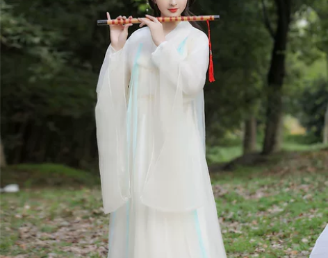 古装女汉服女襦裙仙女白色清新淡雅超仙气古风...