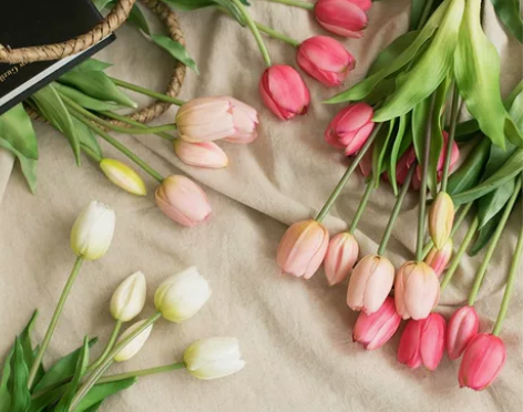 郁金香假花客厅桌面插花摆件高档花艺装饰摆设...