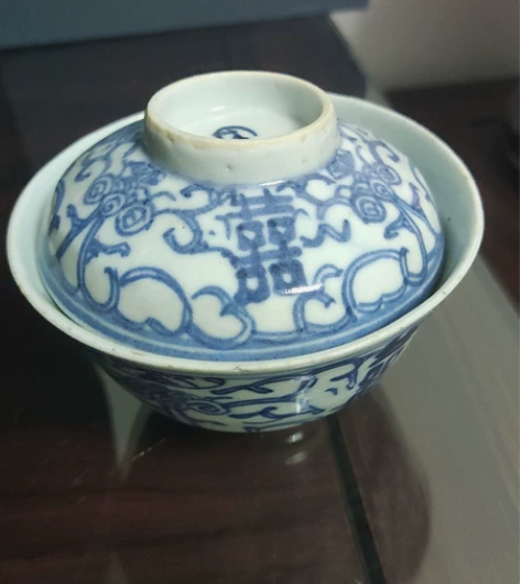 清晚青花两才盖碗,包老到代 感兴趣的话点“...
