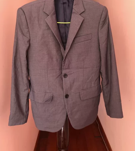 男士灰色气质西装外套,自己花钱公司定制的 ...